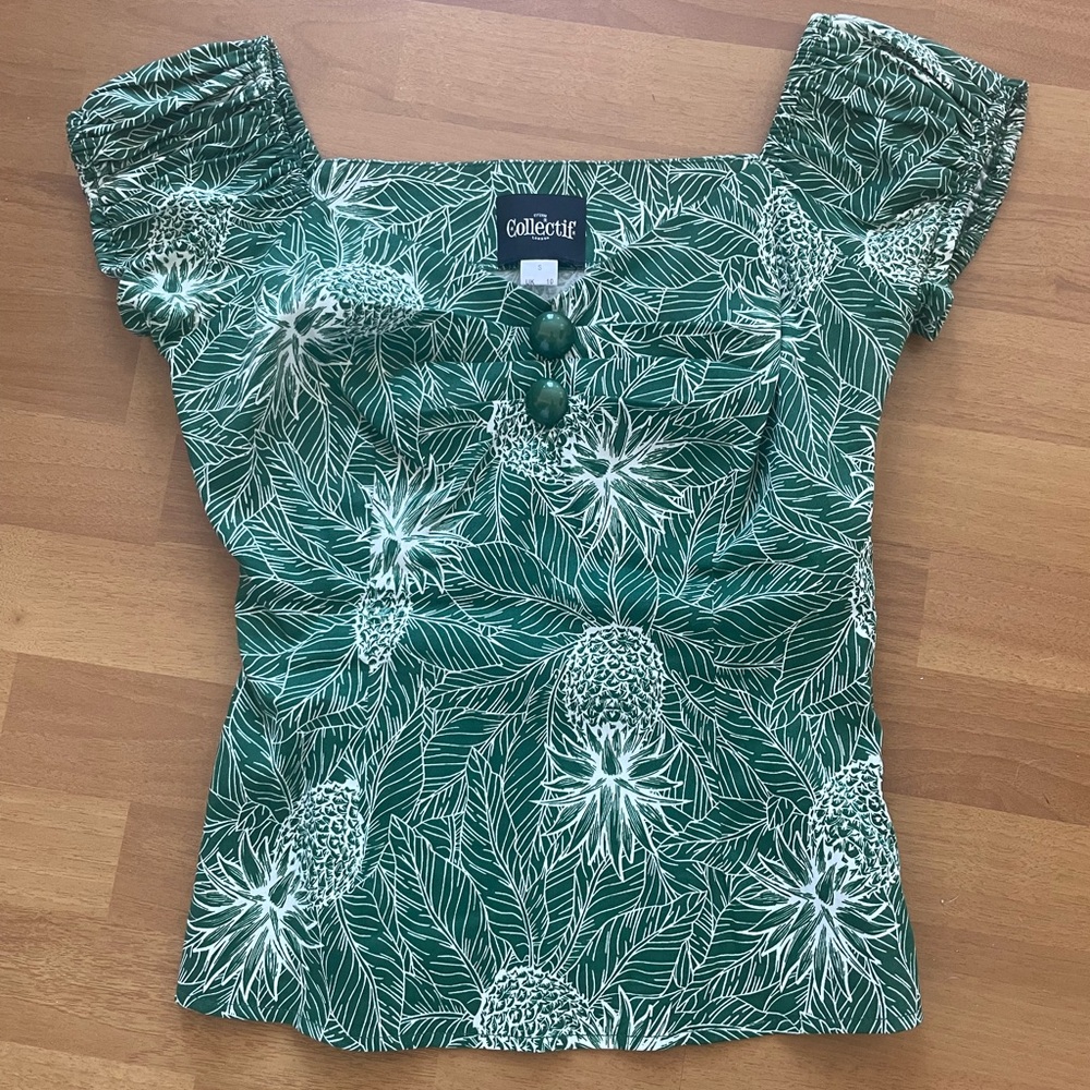 Collectif Dolores peasant top, size UK10